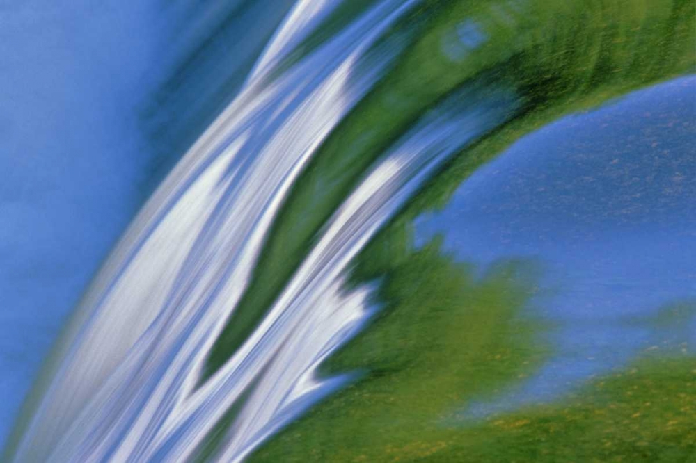 Canada, Whiteshell PP Rainbow Falls in spring art print by Mike Grandmaison for $57.95 CAD