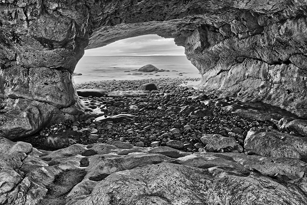 Canada-Newfoundland-The Arches Provincial Park-Rock cave on shore of Gulf of St Lawrence art print by Jaynes Gallery for $57.95 CAD