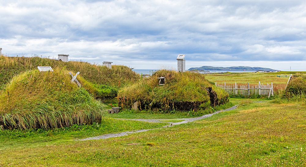Canada, Newfoundland and Labrador. L Anse aux Meadows National Historic Site, Viking Village. art print by Joe Restuccia III for $57.95 CAD