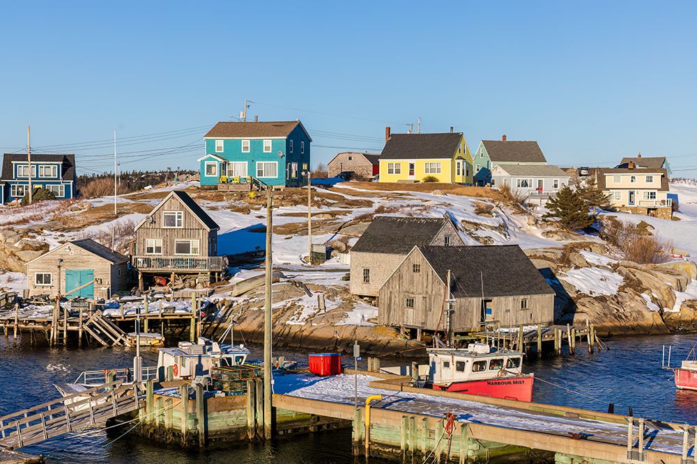 Boats at Peggys Cove, Nova Scotia, Canada. art print by Richard and Susan Day for $57.95 CAD