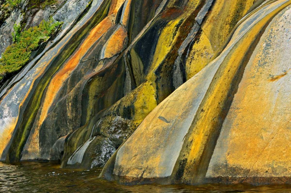 Canada, Ontario Rock face stained with runoff art print by Mike Grandmaison for $57.95 CAD