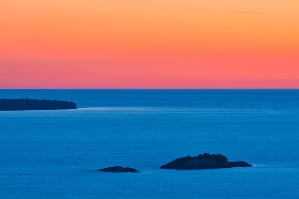 Canada-Ontario-Lake Superior Provincial Park Islands in Lake Superior at sunset art print by Jaynes Gallery for $57.95 CAD
