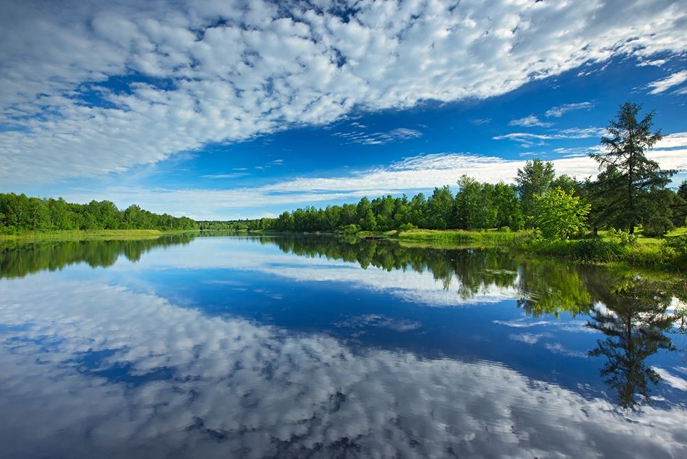 Canada-Quebec-Latulipe Cloud reflection on Riviere Fraser art print by Jaynes Gallery for $57.95 CAD