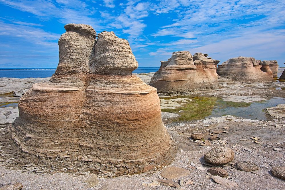 Canada-Quebec-Mingan Archipelago National Park Reserve Eroded rock formations art print by Jaynes Gallery for $57.95 CAD