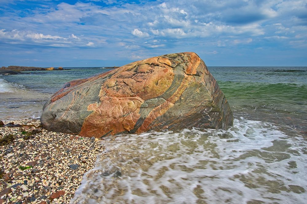 Canada-Quebec-Riviere-au-Tonnerre Rocky shoreline on Gulf of St Lawrence art print by Jaynes Gallery for $57.95 CAD
