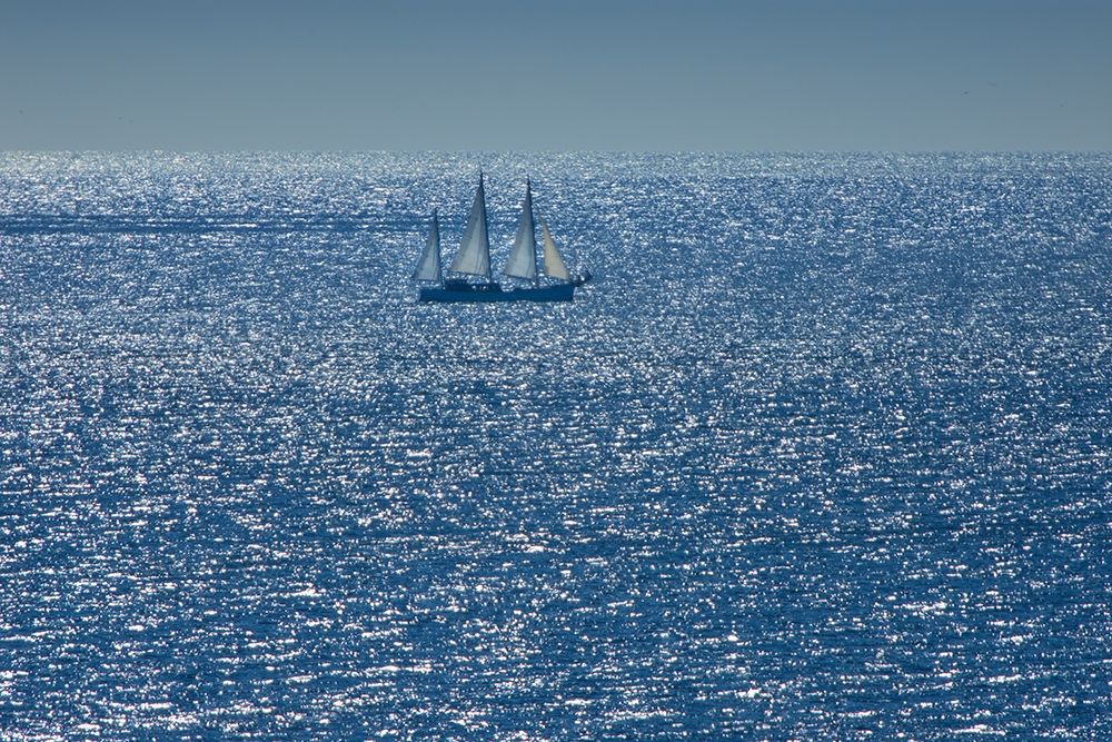 Canada-Quebec-LAnse-Pleureuse Sailboat on Gulf of St Lawrence art print by Jaynes Gallery for $57.95 CAD