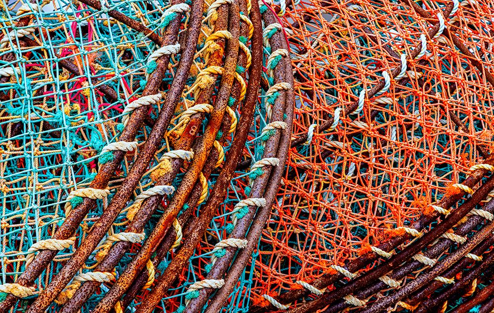 Quebec, Sept-Iles, Canada. Fishing nets. art print by Joe Restuccia III for $57.95 CAD