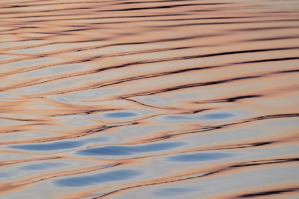 Canada, Nunavut, Northwest Passage, Bellot Strait at sunrise. Water detail reflecting dawn colors. art print by Cindy Miller Hopkins for $57.95 CAD