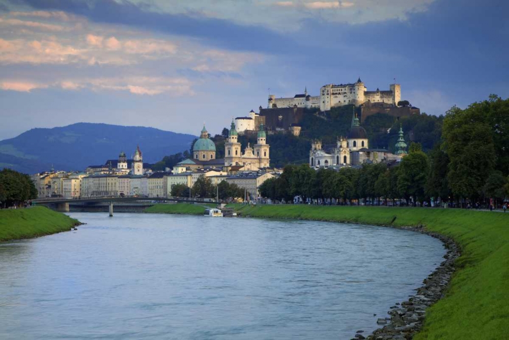 Austria, Salzburg View along the Salzach River  art print by Dennis Flaherty for $57.95 CAD
