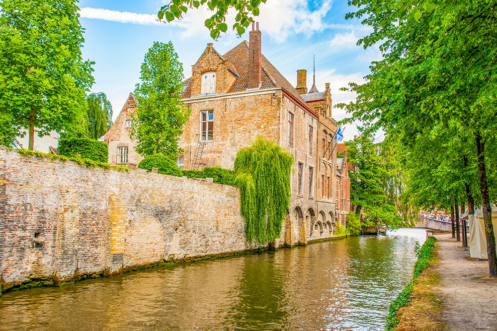 Bruges, Belgium.City known for its canals, cobbled streets and medieval buildings. art print by Murray McCallum for $57.95 CAD