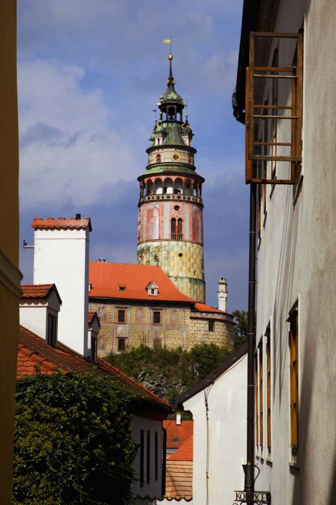 Czech Republic, Cesky Krumlov and Chateau tower art print by Dennis Flaherty for $57.95 CAD
