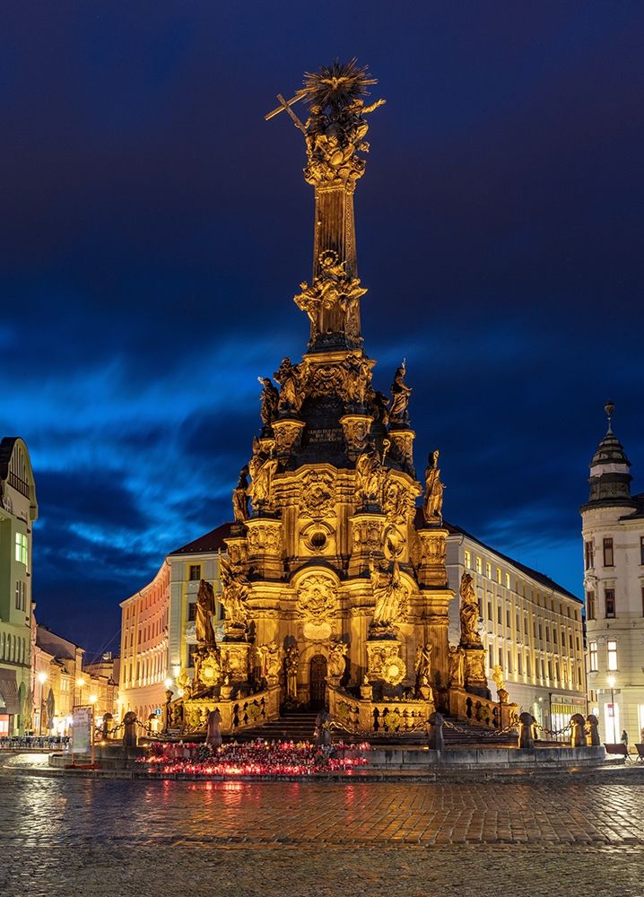 Pillar of the Holy Trinity in the Upper Town Square in Olomouc-Czech Republic art print by Chuck Haney for $57.95 CAD