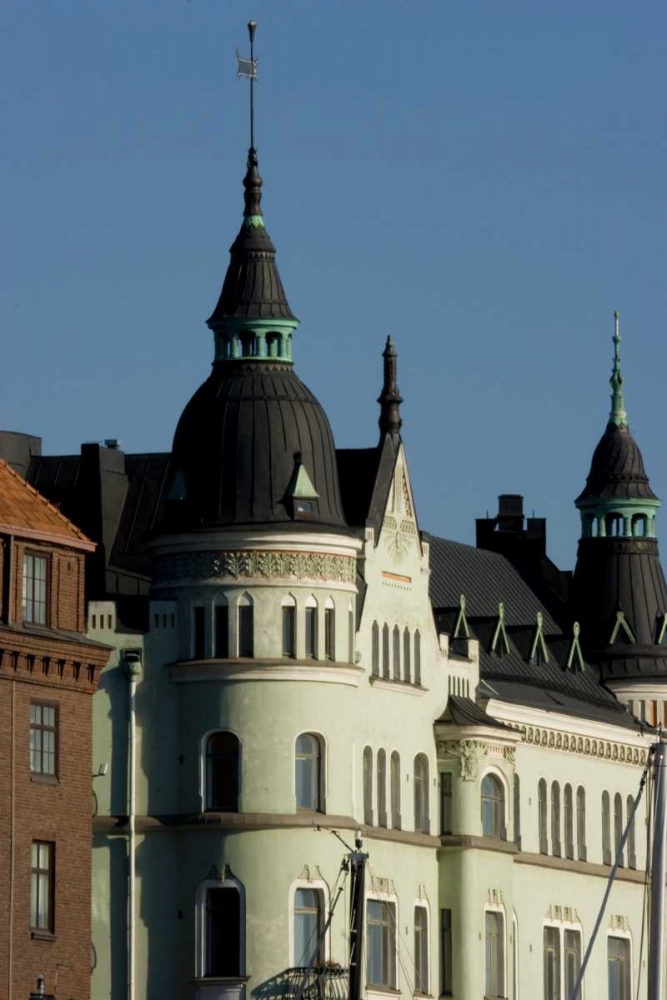 Finland, Helsinki View of building with spires art print by Nancy ,  Steve Ross for $57.95 CAD