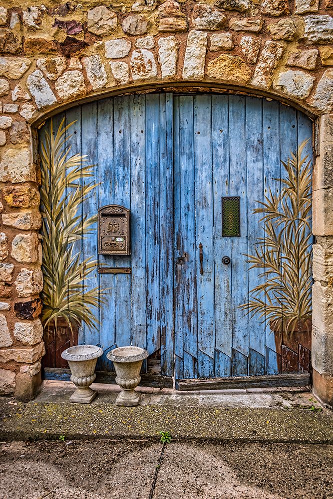 Roussillon doorway-Provence-France art print by John Ford for $57.95 CAD