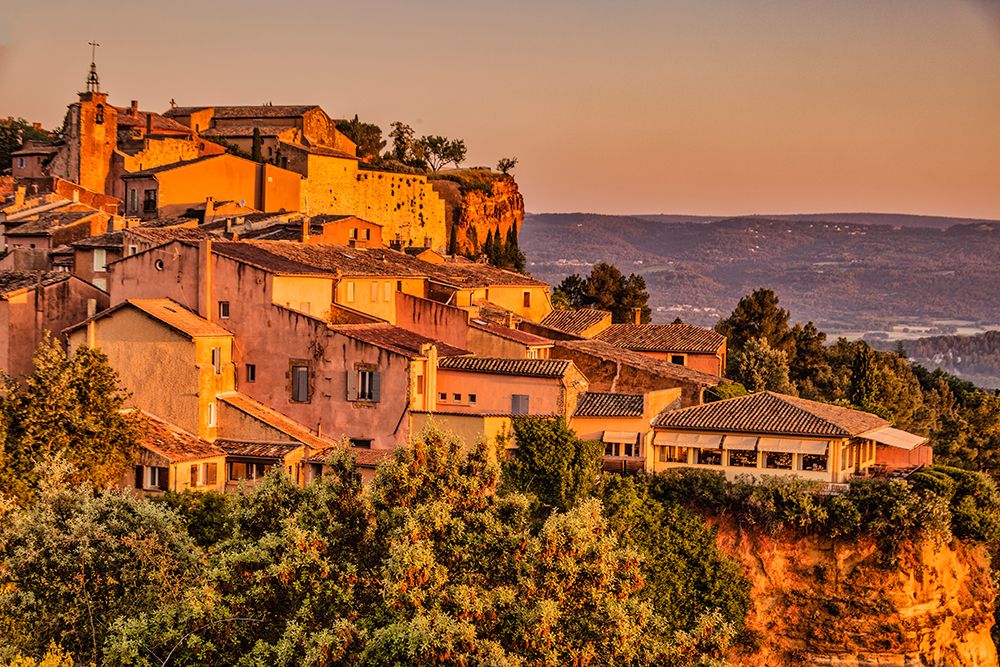 Roussillon morning-Provence-France art print by John Ford for $57.95 CAD