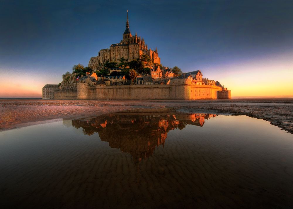Mont Saint-Michel on the Normandy coast of France art print by Steve Mohlenkamp for $57.95 CAD
