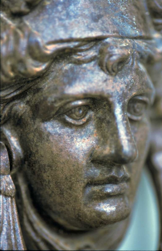 Greece, Patmos, Chora Head of the god Apollo art print by Nancy Noble Gardner for $57.95 CAD