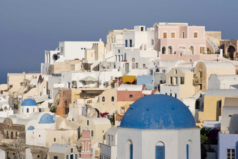 Greece, Santorini, Thira, Oia City Overlook art print by Bill Young for $57.95 CAD
