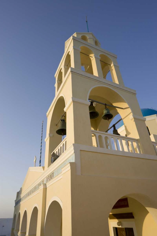 Greece, Santorini, Oia Bell tower of a church art print by Bill Young for $57.95 CAD