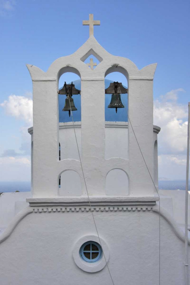 Greece, Sifnos, Apollonia Cycladic bell tower art print by Nancy Noble Gardner for $57.95 CAD