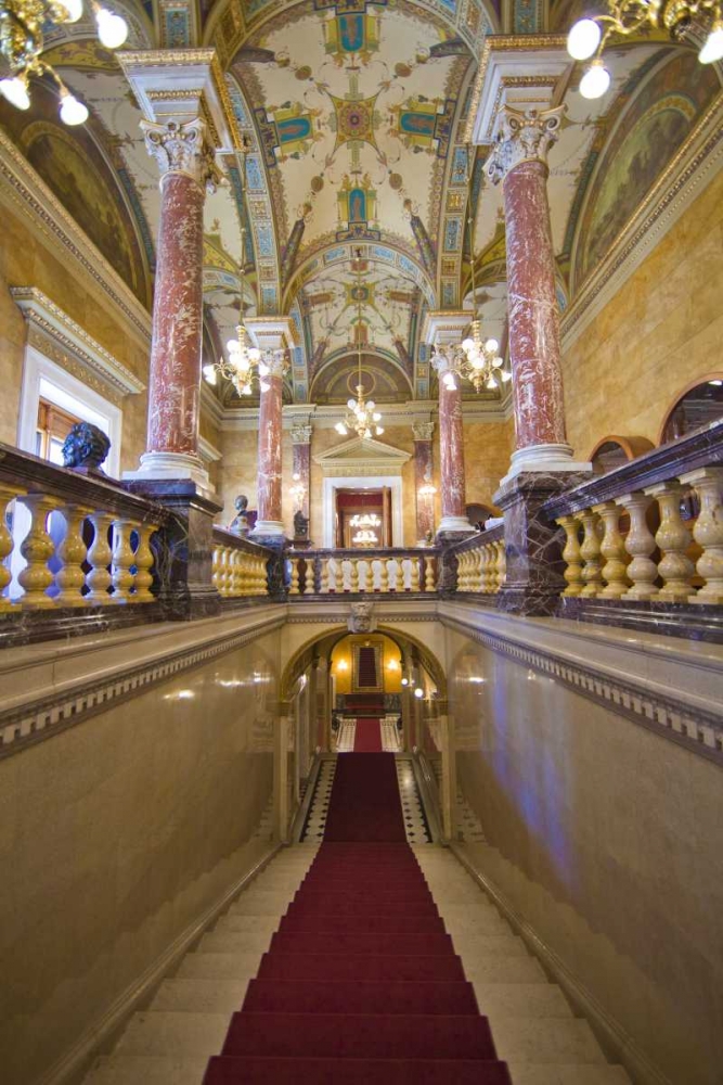 Hungary, Budapest Parliament Building Interior art print by Jim Zuckerman for $57.95 CAD