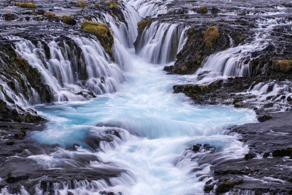 Iceland, Bruarfoss Waterfalls flow into river art print by Dennis Kirkland for $57.95 CAD