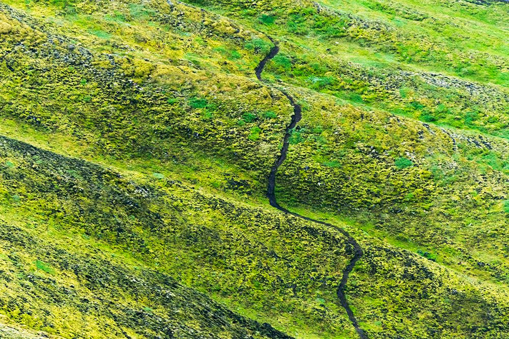 A winding path in the mountain-Landmannalaugar-Iceland art print by Keren Su for $57.95 CAD