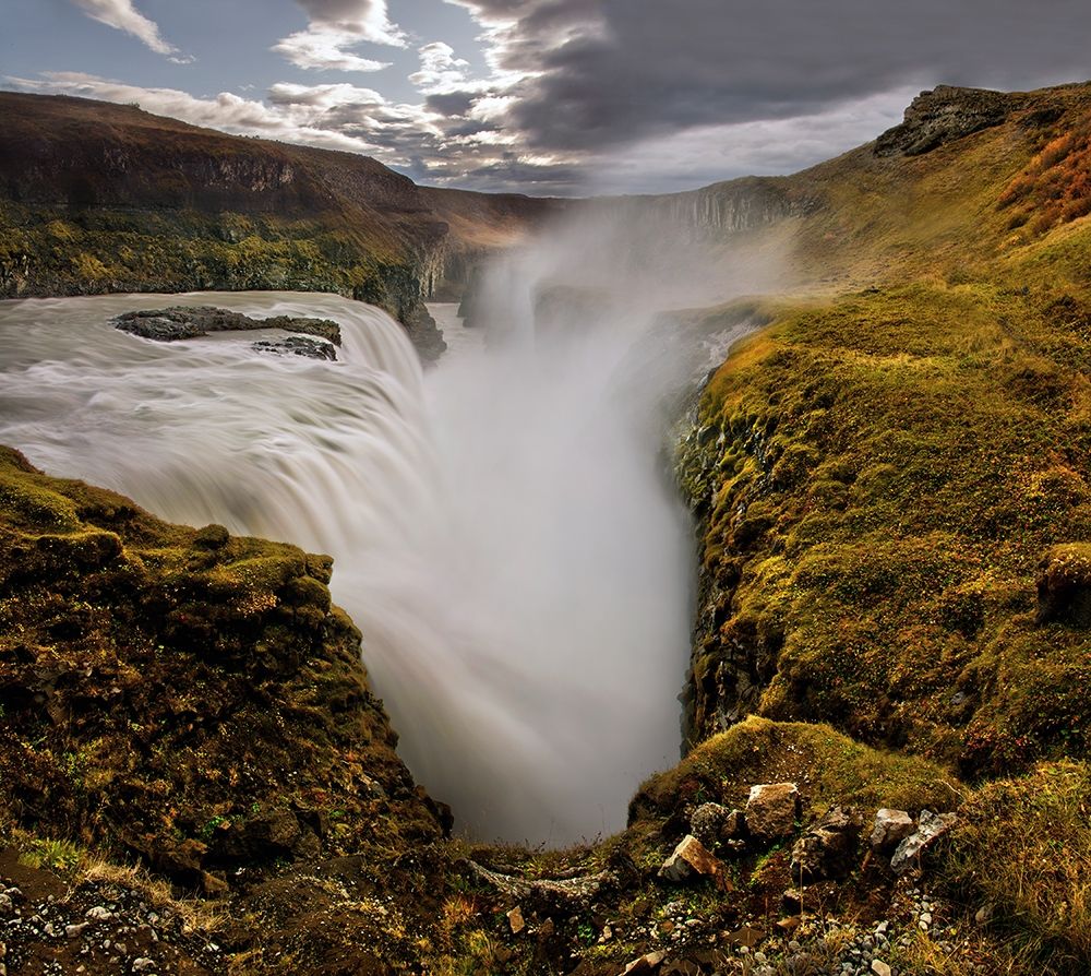 Gullfoss waterfall on the southern coast of Iceland art print by Steve Mohlenkamp for $57.95 CAD