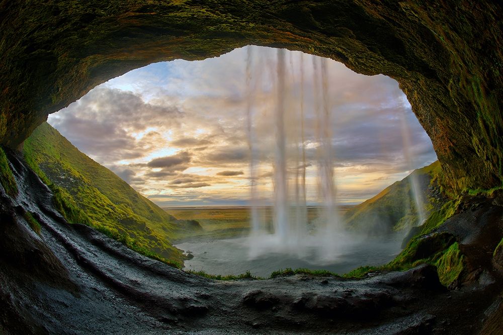 Seljalandsfoss waterfall on the southern coast of Iceland art print by Steve Mohlenkamp for $57.95 CAD