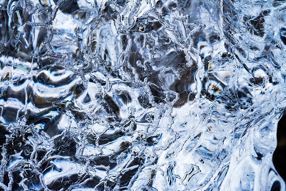 Abstract ice patterns background Diamond Beach Jokulsarlon Glacier Lagoon Vatnajokull National Park art print by William Perry for $57.95 CAD