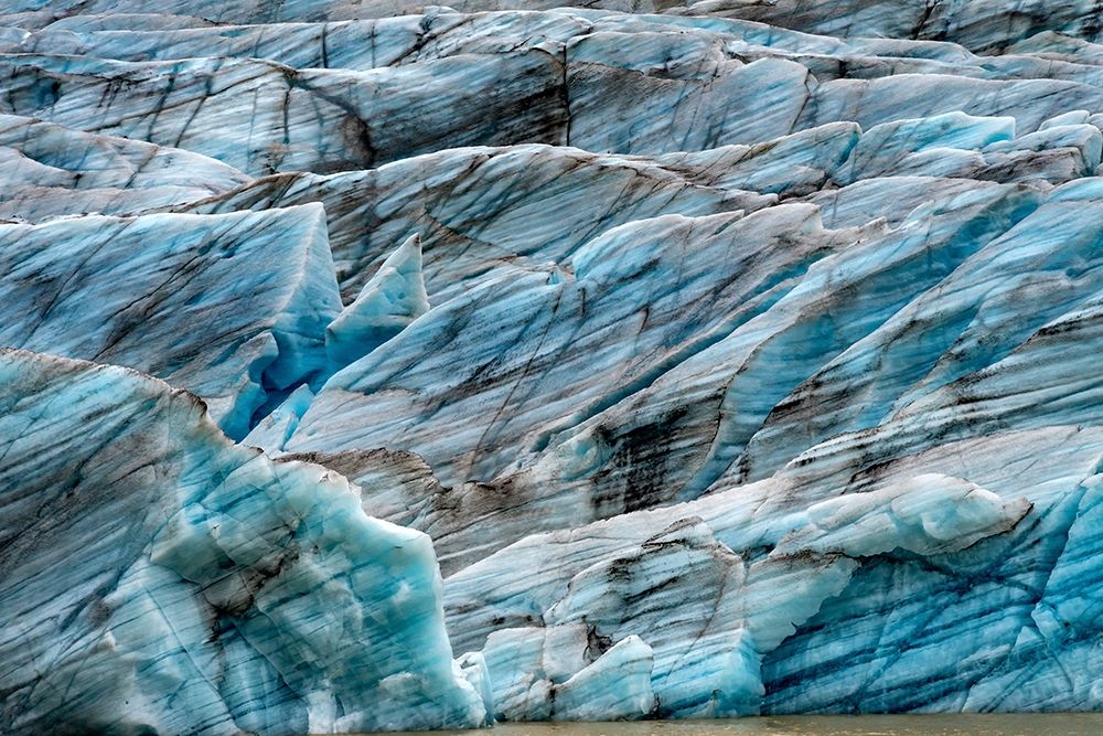Blue Large Svinafellsjokull Glacier Brown Lagoon-Vatnajokull National Park-Iceland art print by William Perry for $57.95 CAD
