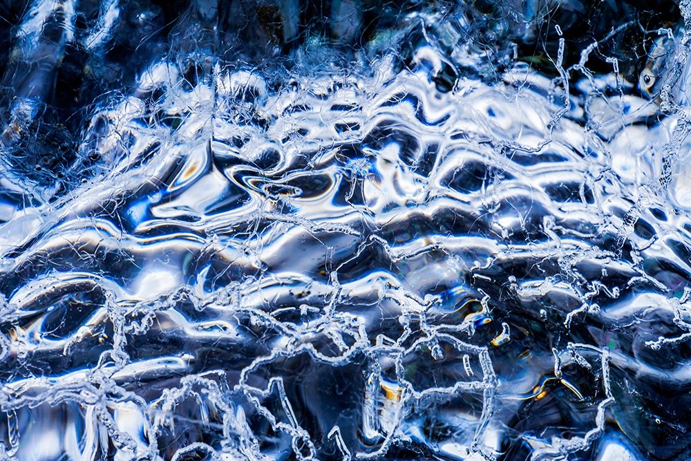 Abstract ice patterns background Diamond Beach Jokulsarlon Glacier Lagoon Vatnajokull National Park art print by William Perry for $57.95 CAD