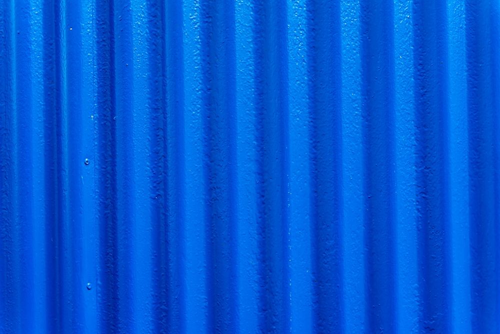 Blue Corrugated Lead-Metal abstract Patterns Background-Reykjavik-Iceland  art print by William Perry for $57.95 CAD
