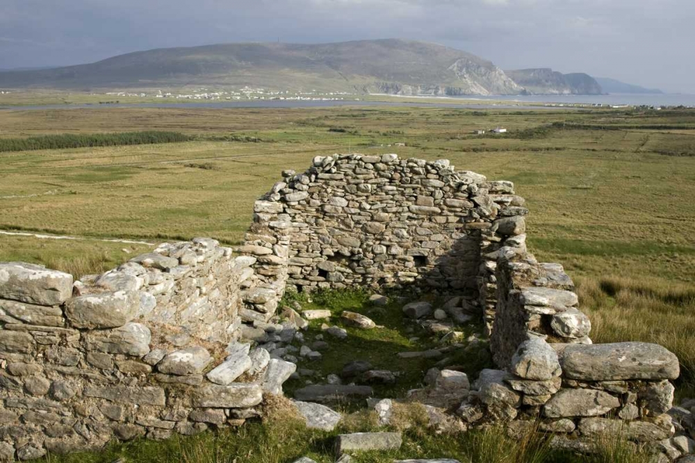 Ireland, Mayo, Achill Island Ruins at Slievemore art print by Wendy Kaveney for $57.95 CAD