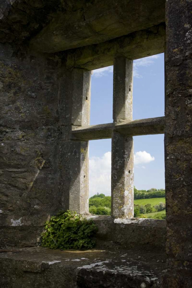 Ireland, Turlough Looking out of a stone window art print by Wendy Kaveney for $57.95 CAD