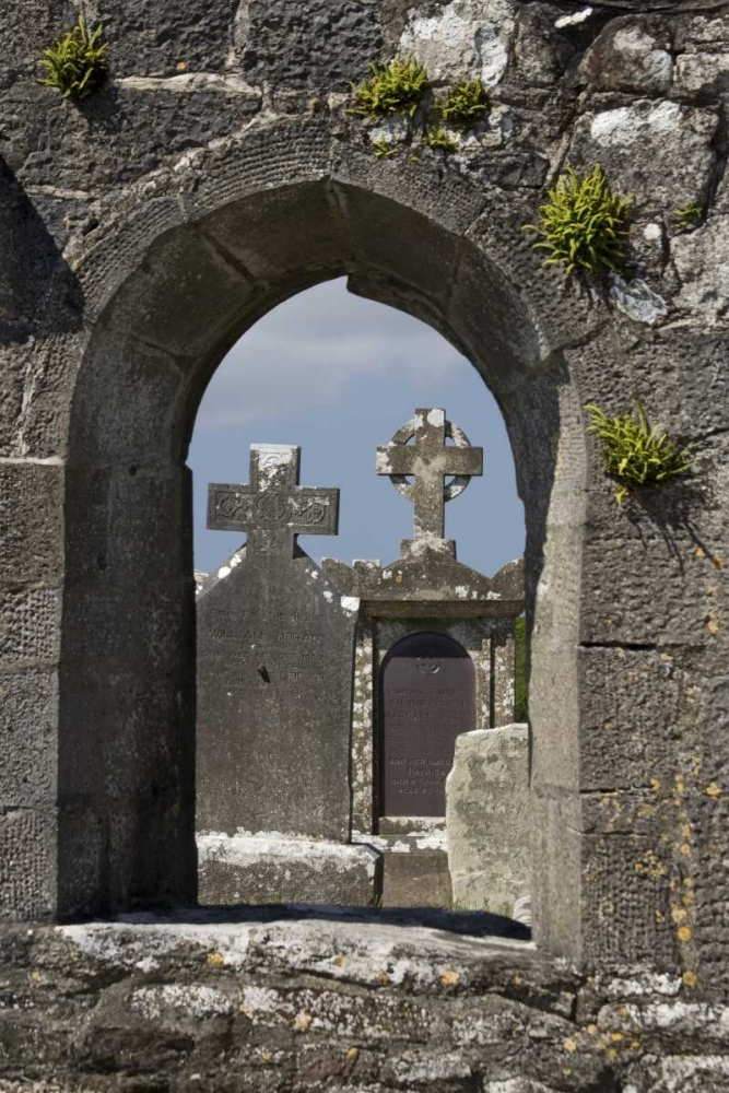 Ireland, Co MayoTombstones at Burrishoole Abbey art print by Wendy Kaveney for $57.95 CAD