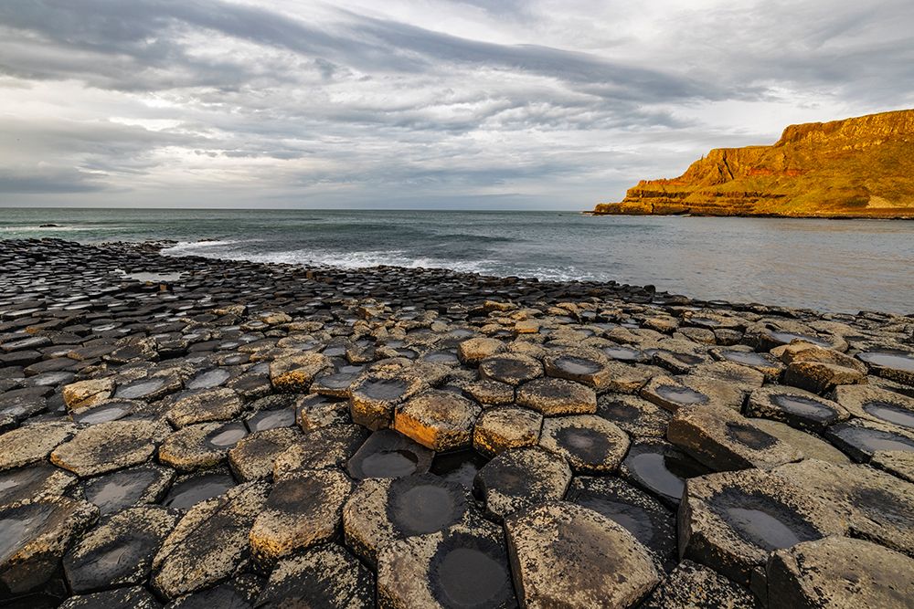 Basalt at the Giants Causeway near in County Antrim-Northern Ireland art print by Chuck Haney for $57.95 CAD