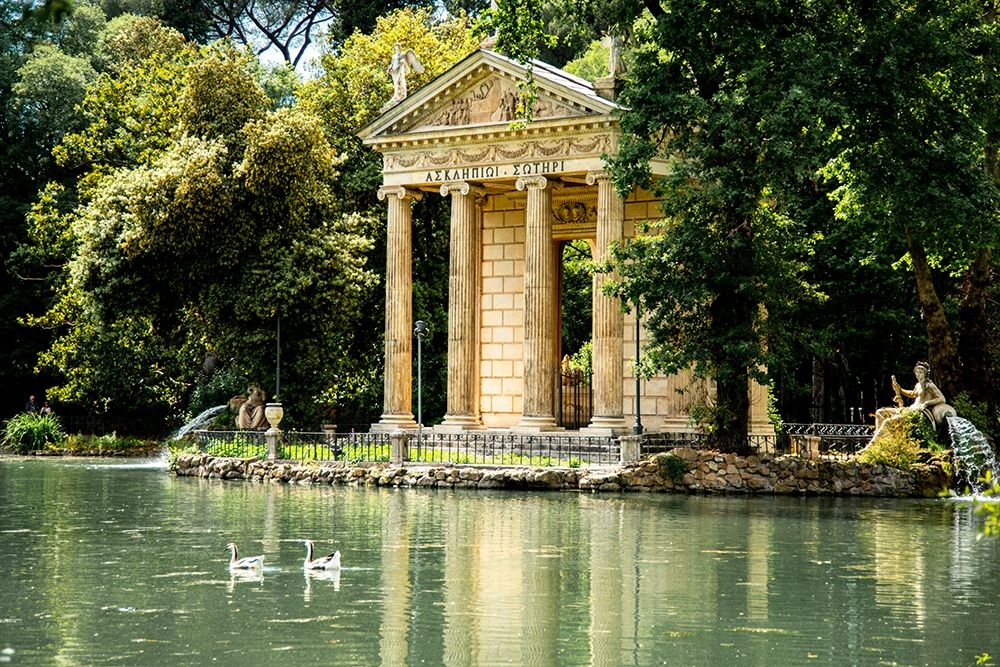 Italy-Rome Pincio (Pincian Hill)-Villa Borghese Garden-Laghetto de Villa Borghese art print by Alison Jones for $57.95 CAD