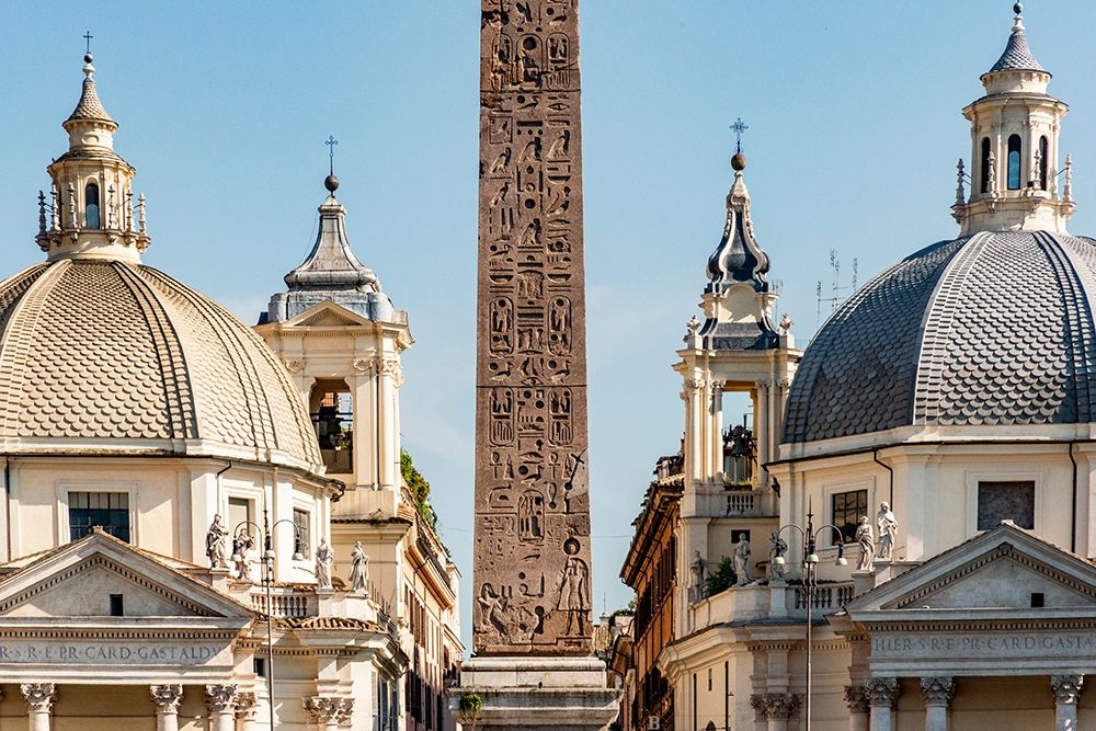 Italy-Rome Piazza del Popolo with Flaminio obelisk art print by Alison Jones for $57.95 CAD