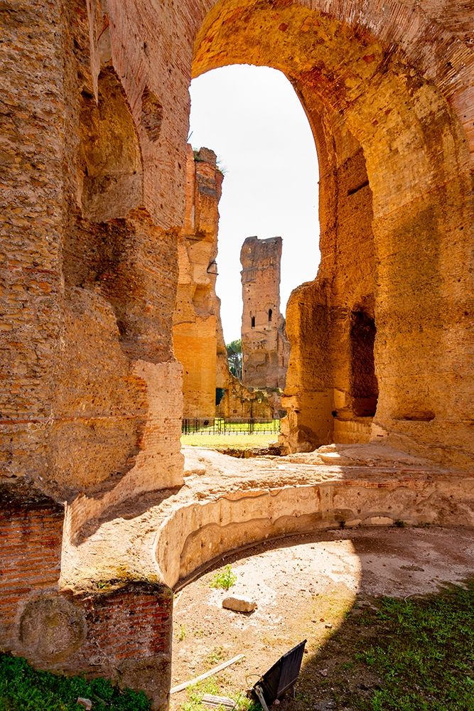 Italy-Rome Baths of Caracalla-where water supplied by new branch of Aqua Marcia  art print by Alison Jones for $57.95 CAD