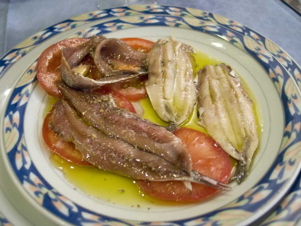 Italy, Camogli Plate of anchovies art print by Wendy Kaveney for $57.95 CAD