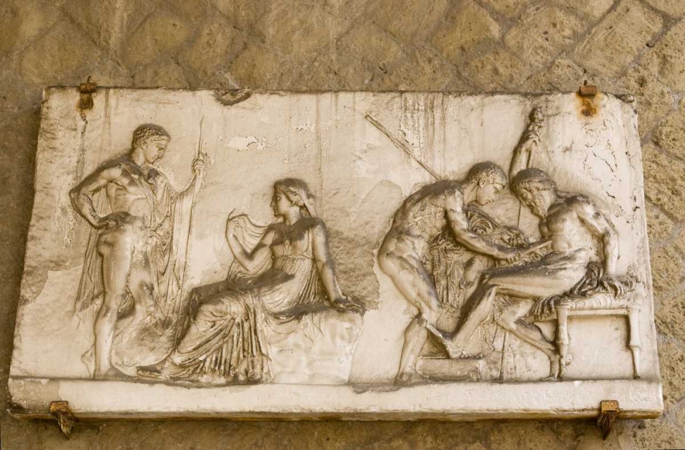 Italy, Herculaneum The relief of Telephus art print by Wendy Kaveney for $57.95 CAD