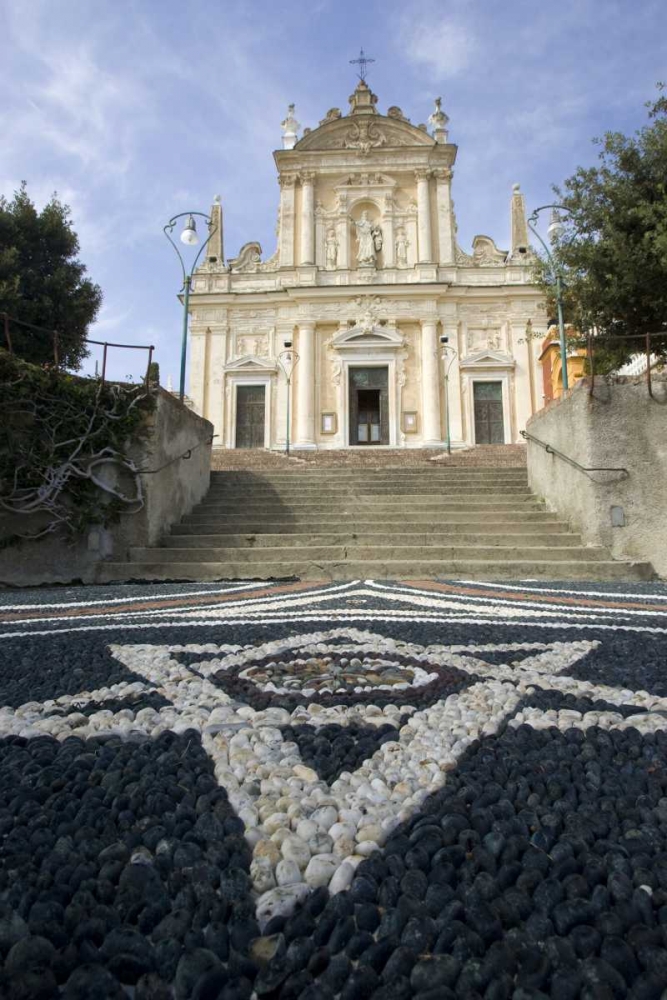 Italy Church of St James with pebble mosaic art print by Wendy Kaveney for $57.95 CAD