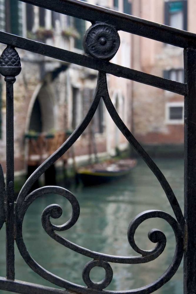 Italy, Venice Stair railing metalwork design art print by Bill Young for $57.95 CAD