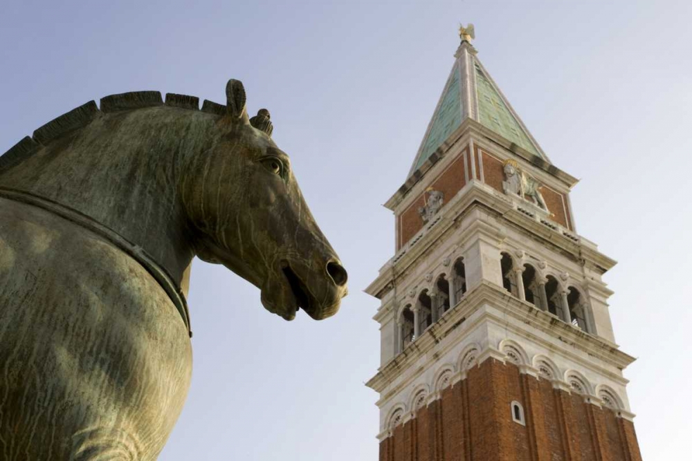 Italy, Venice San Marco Horse and Campanile art print by Wendy Kaveney for $57.95 CAD