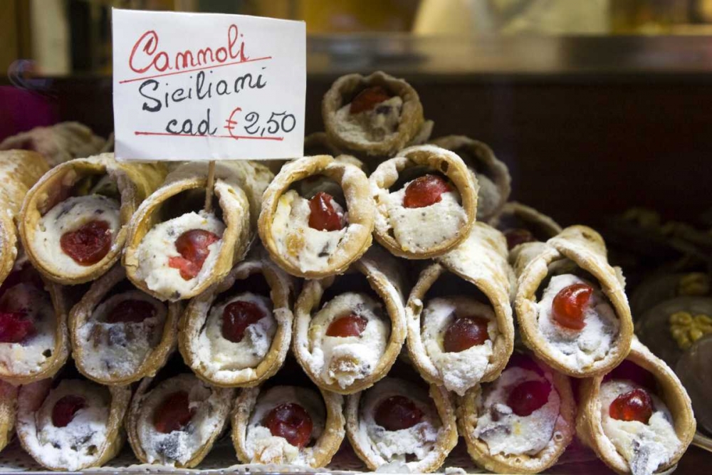 Italy, Venice Cannoli for sale in a bakery art print by Wendy Kaveney for $57.95 CAD