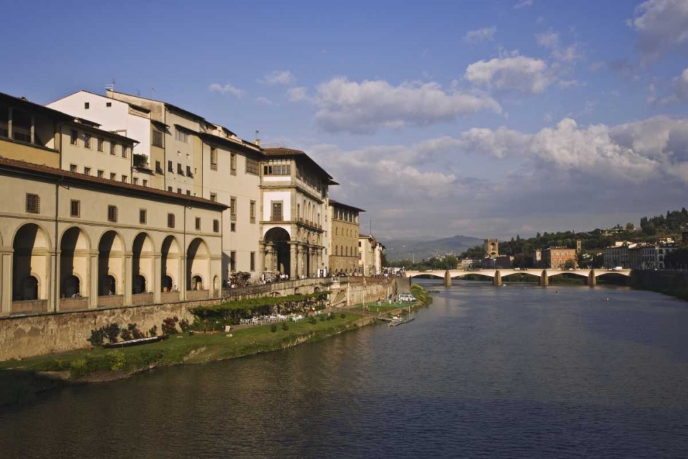Italy, Tuscany, Florence Bridge over Arno River art print by Dennis Flaherty for $57.95 CAD