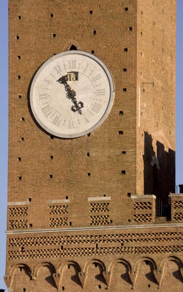 Italy, Sienna Torre del Mangias clock tower art print by Wendy Kaveney for $57.95 CAD