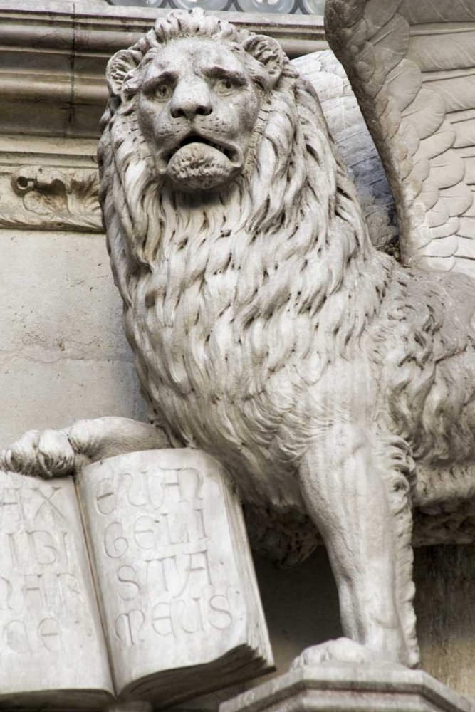 Italy, Venice Detail of statue of a winged lion art print by Wendy Kaveney for $57.95 CAD