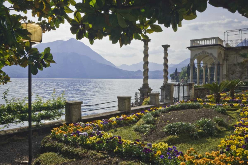 Italy, Varenna A villa on shore of Lake Como art print by Dennis Flaherty for $57.95 CAD